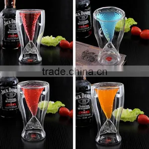 300ML New Sharks Cup Handmade Glass Beer Mug thumbnail-1