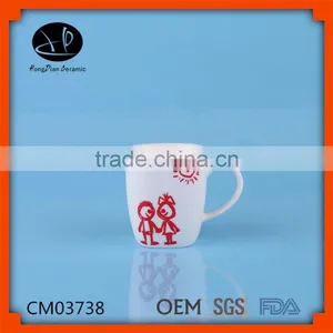 Porcelain Ceramic Type and FDA,CE / EU,SGS Certification Ceramic Mug,White Ceramic Mug Printing Color Changing Mug thumbnail-1