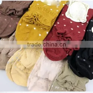 Rabbit Lace Trimming Dot Sex Women Microfiber Socks thumbnail-6