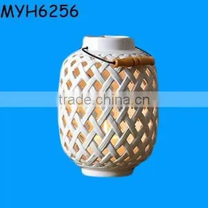 Custom White Ceramic Wholesale Lanterns for Candles thumbnail-1