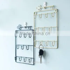 Black Metal Key Rack Wall Organizer thumbnail-1