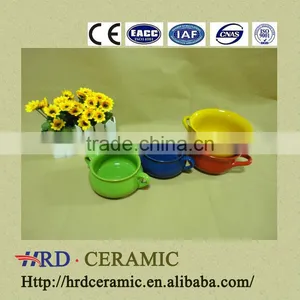 2014 New Product Korean Style Colorful Two Handle Cheap Ceramic Pots thumbnail-1