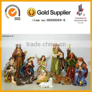 Christianity Resin Religious Hand Carved Nativity Set for Sell thumbnail-1