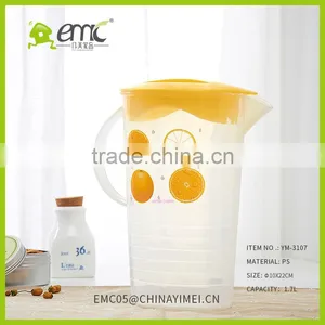 PP Cold Kettle With Lid Transparent Water Bottle Juice and Tea Bottle thumbnail-4