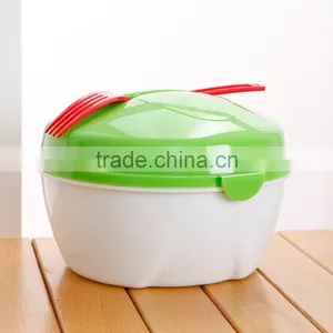 Wholesale All-In-One Salad Bowl Set With Dressing Container thumbnail-4