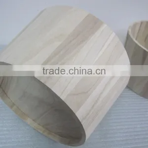 Hot Sale Natural Handmade Round Shape Solid Wooden Barrel, Wood Barrel With Rope Handle Manufacture thumbnail-4