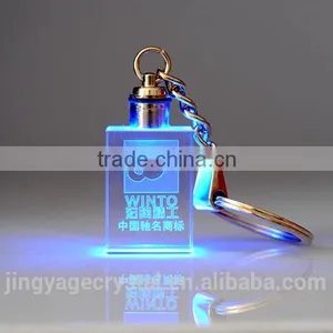 Luxury 3D Personalized Engraving Crystal Keychain Innovative Keychain thumbnail-1