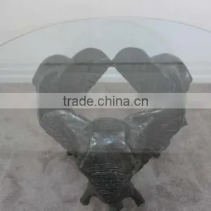 Home Decoration Art Metal Craft Elephant Head Bronze Table thumbnail-3
