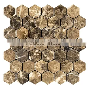 MM-CV231 Best Selling Home Decoration Natural Stone Hexagonal Marble Mosaics thumbnail-1