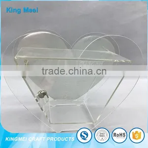 Red Color Custom Wholesale Acrylic Money Donation Box thumbnail-3