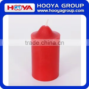 60*120 mm White/red Pillar Candle thumbnail-2