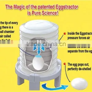 EggStractor Slicer Cooking Hard Boiled Egg Peeler Kitchen Tool thumbnail-2