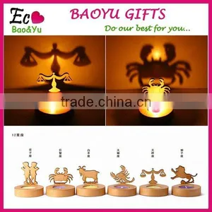 Continental Home Decoration Candlestick Fashion Candle Holder Wood thumbnail-1