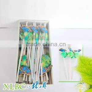 100pcs per Box Butterfly Ass Flex Straw thumbnail-1
