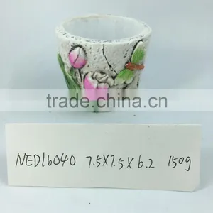 Mini Cement Flower Pot for Home and Garden Decorative thumbnail-5