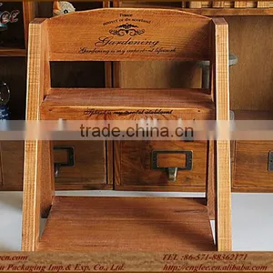 Beautiful Small Size Home Decoration Wooden Flower Stand thumbnail-1
