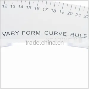 Kearing 32cm Luxury Metal Very Form Rulers for Fashion Designing Aluminum Rulers# 6132A thumbnail-4