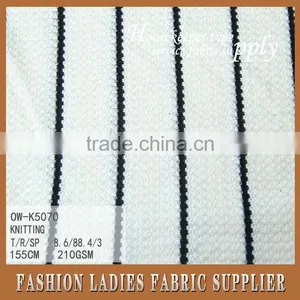 T/R /sp Knit Hacci 2016 High Fashion Fabric White and Black Knit Hatchi thumbnail-1
