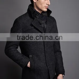 Wool High Quality Winter Warm Men Coat Made to Measure Overcoat. BCL029 thumbnail-3