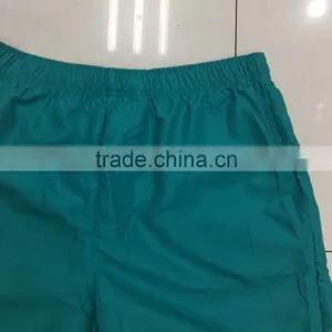 China Stocklots Men 100%polyester Pure Color Bermuda Shorts thumbnail-4