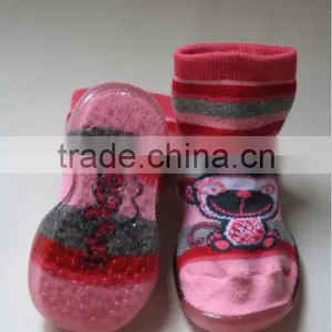 OEM Cartoon Rubber Sole Baby Socks thumbnail-1