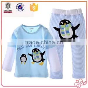 Lovely Cartoon Penguin Pamaja Clothing Children Set thumbnail-1