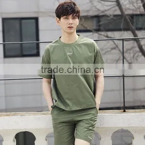 Men T-shirt Summer Apparel Casual Short Suit Uniform Wholesale China 2016 New Fashion 6 Colors thumbnail-4