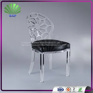 2017 Best Design Commercial Salon Barber Chair Transparent Armrest Leisure Chair thumbnail-3