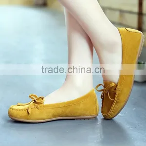 Zm50262b Europe Bowknot Tassel Lady Shoes Low Cut Women Single Shoe thumbnail-3