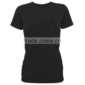 Black Basic Design T-shirts Standard Shirt for Women thumbnail-2