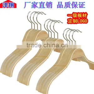 Hot Selling Walnut Wood Hanger With Metal Hooks Scarfs Tie and Belt Wood Hanger thumbnail-1