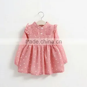 2016 New Design Comfortable Long Sleeve Style Dress With Flower Print thumbnail-1