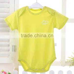 Wholesale Summer Comfortable Short Sleeve Baby Bodysuit thumbnail-2