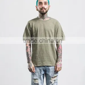 60%cotton 35polyester 5%spandex Rayon Slub Cotton T-shirts for Men thumbnail-6