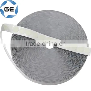 Quality Self-Adhesive Nylon Hook and Loop Dots With Silicone Paper Customized Round Sticky Hookloop Dot With Back Hot Melt Glue thumbnail-1