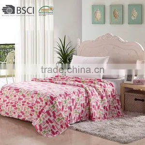 100%polyester Polar Fleece Bedding Sets Fleece Blanket thumbnail-1