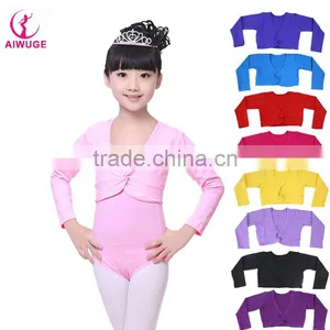 Colorful Ballet Leotards Coat High Waist Dance Wear Girls Long Sleeve Gymnastics Leotards Overalls thumbnail-1