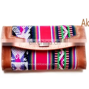 Wallet of Bio Leather and Aguayo Peruvian Blanket thumbnail-1