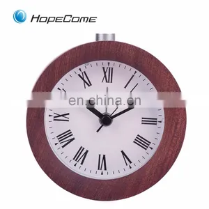 Promotional Quartz Twin Bell Alarm Desktop Clock Wood thumbnail-2