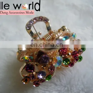 Elegant Bridal Hair Accessory Rhinestone Mini Hair Claw Clip thumbnail-2