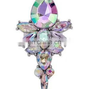 Vintage Bohemia Large Crystal Stone Big Ring Colorful Russian Indian Ring Women Exaggerated Decorate Party Jewelry thumbnail-6