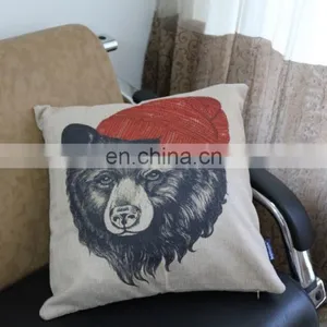 2015New Design Home Decorative Throw Sofa Pillow Case Cover Custom Linen Handmade Cushion Cover thumbnail-4