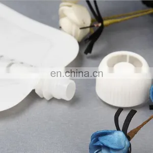 Factory Customized Clear Plastic Pvc Round Bottom Reusable Baby Food/liquid Packaging Spout Pouch With Double Zip-lock thumbnail-3