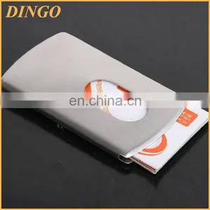 Stainless Steel Auto Hand Push Drawing NameCard Case for Buisness thumbnail-2