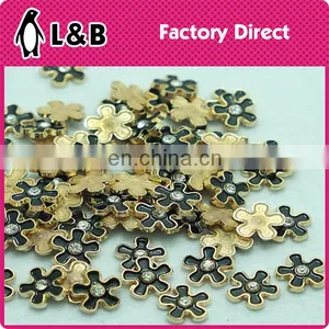 Flower Hot Fix Copper Metal Studs Metal Glue on Diamonds thumbnail-1