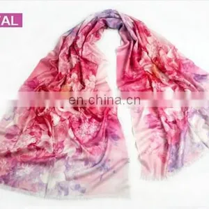 Digital Priting 100%wool Pashmina Scarf thumbnail-1