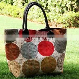 Hot Sales Women Holder European Style Handbag Import From India Cotton Tote Bag thumbnail-4