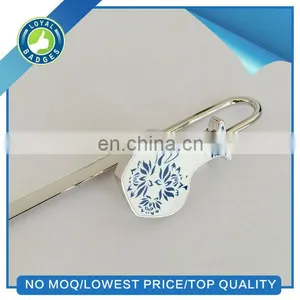 Hot Sale Cheap Blue and White Porcelain Metal Bookmark thumbnail-2