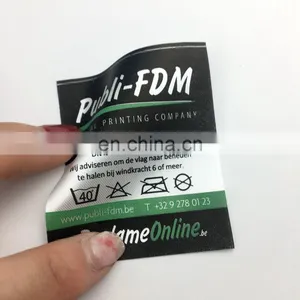 Custom Polyester Printed Ribbon Satin Care Labels for Garment thumbnail-6