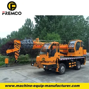 6 Ton Small Lorry Truck Crane,telescopic Boom Lorry Crane Homemade Chassis thumbnail-5